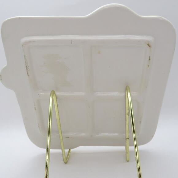 BICO Snowman Ceramic Trivet Holiday Kitchen Decor Gingerbread Cookie Design 6” - Picture 7 of 10